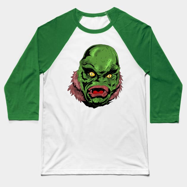 water monster Baseball T-Shirt by Trapjaw1974